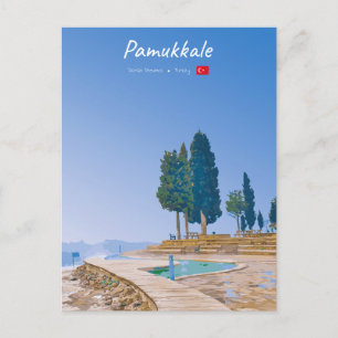 Pamukkale, Turkiet - Termiska pooler Vykort