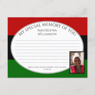 Pan African A MEMORY PhoCard Vykort