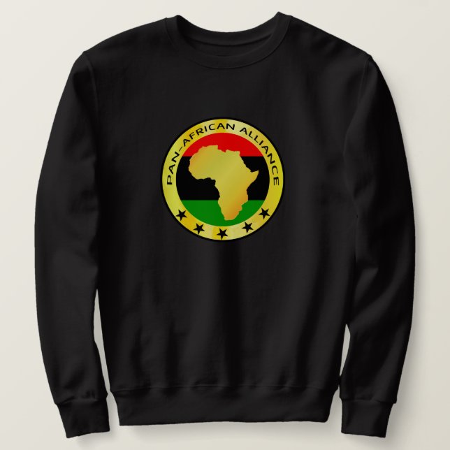 PAN-AFRICAN-ALLIANCE UNIA Africa Roots Sweater  Lång Ärmad Tröja (Design framsida)