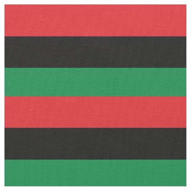 Pan African Flagga African American Symbol Tyg (Närbild)
