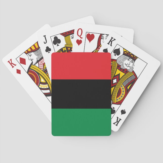 Pan African Flagga, Lycklig Kwanzaa Casinokort (Baksidan)