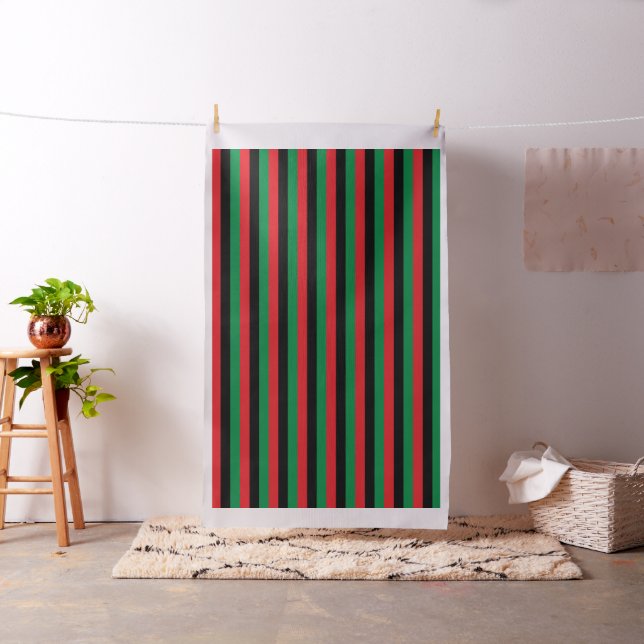 Pan African Flagga, Lycklig Kwanzaa Tyg (In Situ)