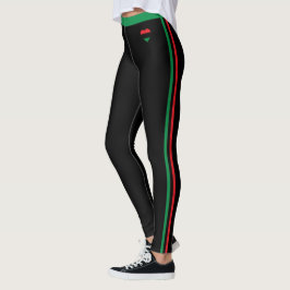 Pan African Flagga mode & Unia Symbol Leggings