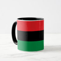 Pan African Flagga mugg, Unia Symbol, Afrika