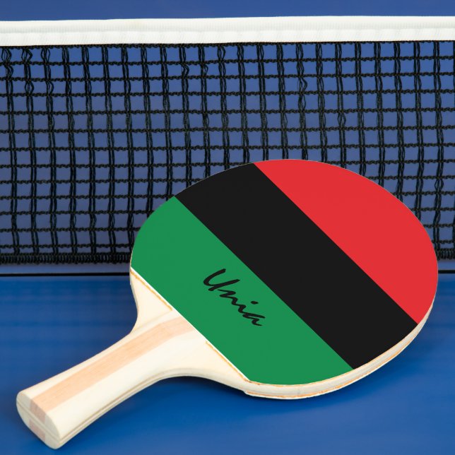 Pan African Flagga & UNIA Sport Pingisracket (Insitu)