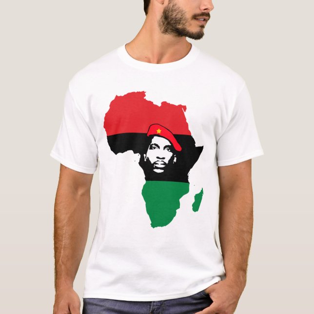 Pan-African - Thomas Sankara Silhouette T Shirt (Framsida)