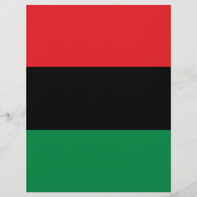 Pan African UNIA Flagga (Framsida)