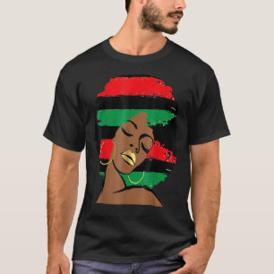 Pan African UNIA Flagga Black History Afro America T Shirt