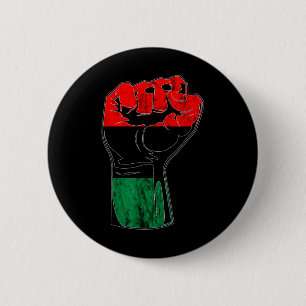 Pan African Unia Flagga Handfist Black History Jun Knapp