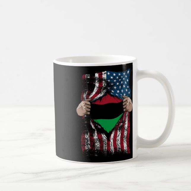 Pan African Unia Flagga Loyal Afro americans Usa G Kaffemugg (Höger)