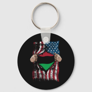 Pan African Unia Flagga Loyal Afro americans Usa G Nyckelring