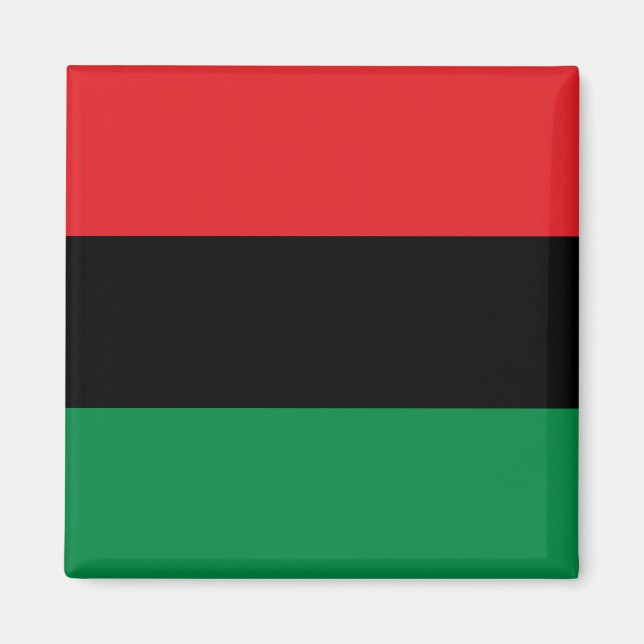 Pan African UNIA Flagga Magnet (Framsidan)