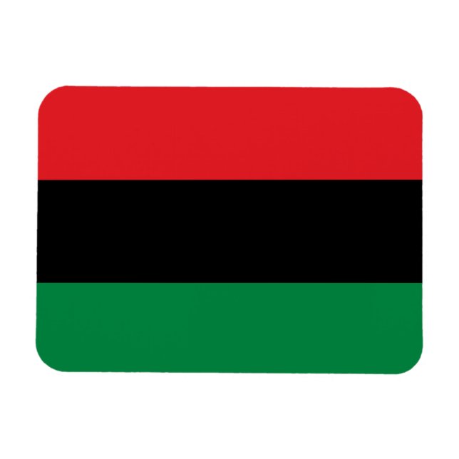 Pan African UNIA Flagga Magnet (Horisontell)
