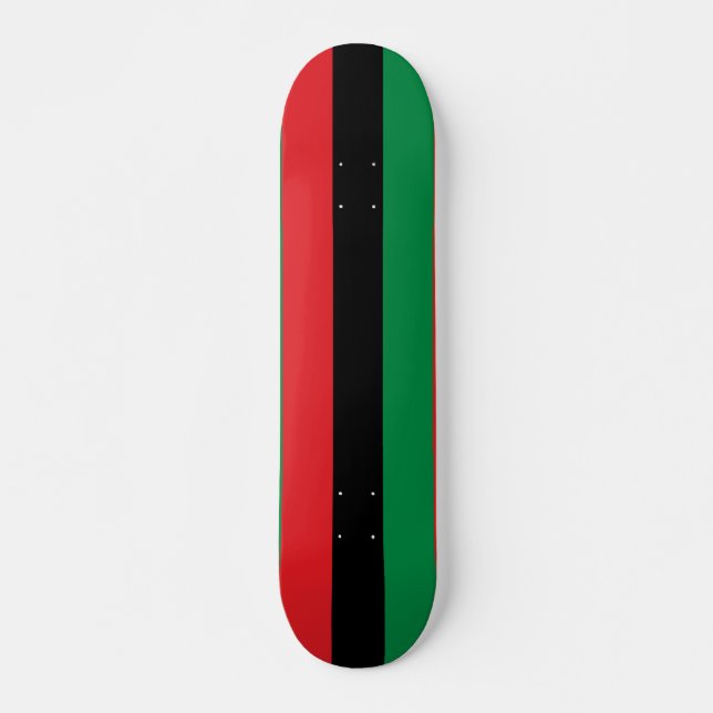 Pan African UNIA Flagga Mini Skateboard Bräda 18,5 Cm (Framsida)