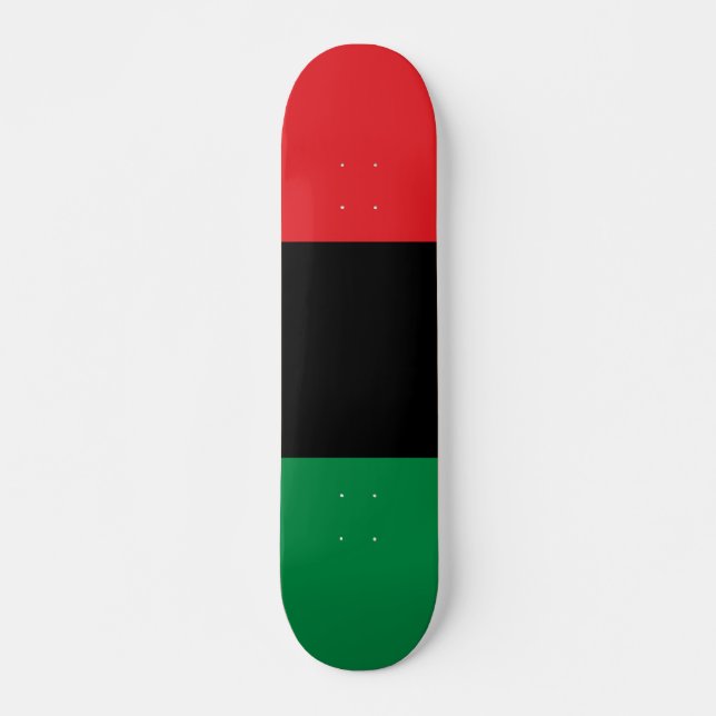 Pan African UNIA Flagga Mini Skateboard Bräda 18,5 Cm (Framsida)