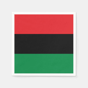 Pan African UNIA Flagga Pappersservett