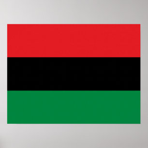 Pan African UNIA Flagga Poster