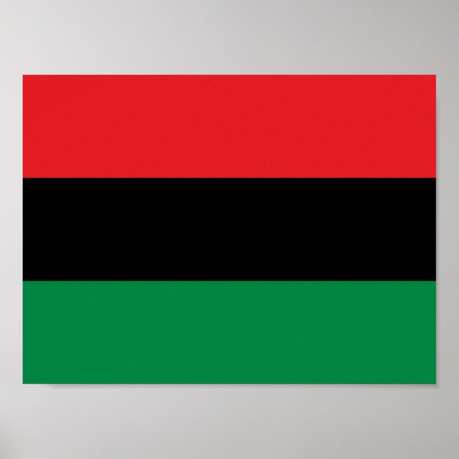 Pan African UNIA Flagga Poster (Framsidan)
