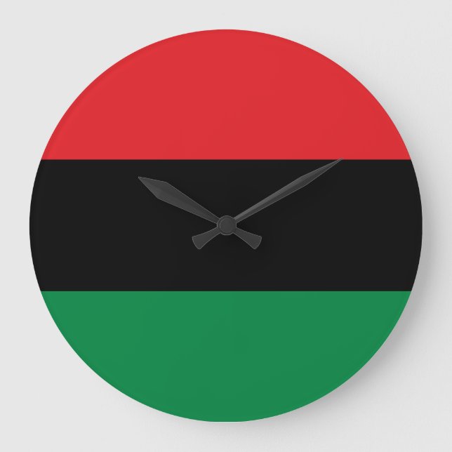 Pan African UNIA Flagga Stor Klocka (Framsida)