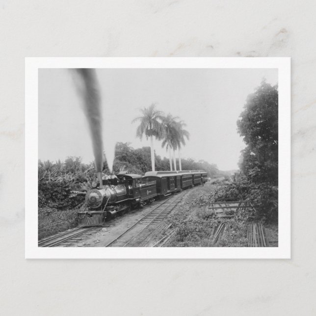 Pan American Central Railroad i Guatemala Vykort (Framsida)