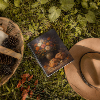 Pan de Muerto Floral Still Life | Monogram Anteckningsbok