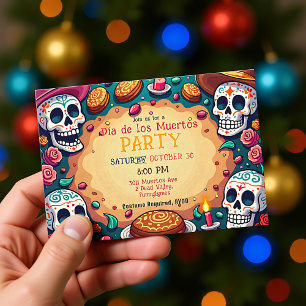 💀 Pan de Party Inbjudningar