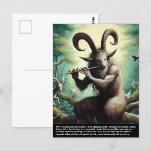 Pan - Faun-vykort Vykort