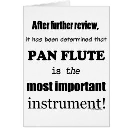 Pan Flute, det viktigaste instrumentet Hälsningskort