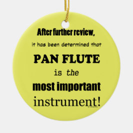 Pan Flute, det viktigaste instrumentet Julgransprydnad Keramik