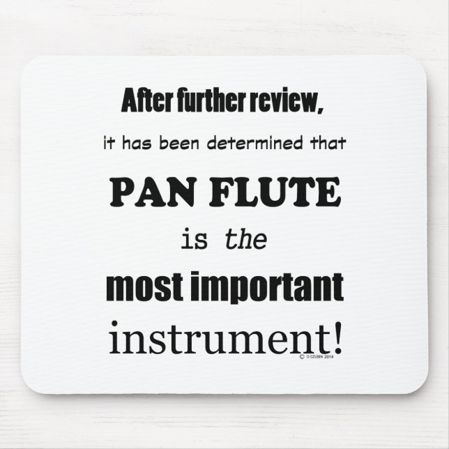Pan Flute, det viktigaste instrumentet Musmatta (Framsidan)