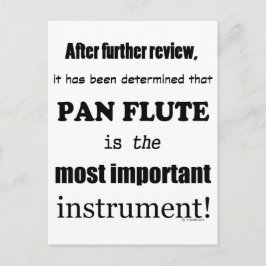 Pan Flute, det viktigaste instrumentet Vykort