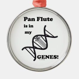 Pan Flute in my Genes Julgransprydnad Metall