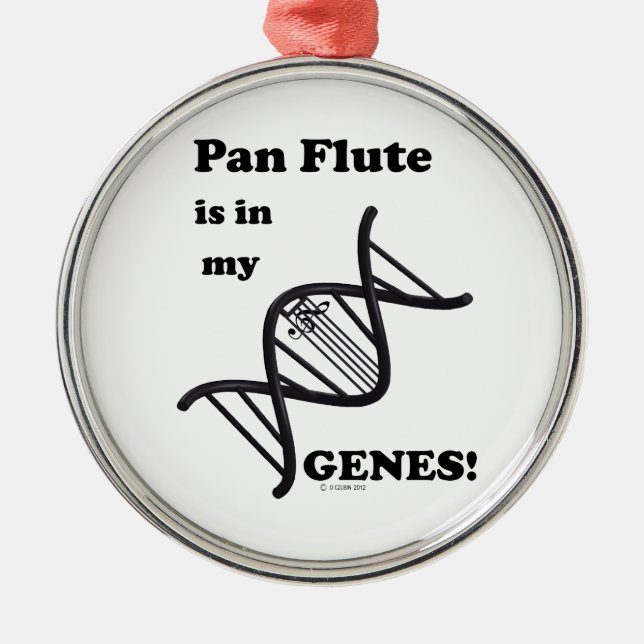 Pan Flute in my Genes Julgransprydnad Metall (Framsidan)