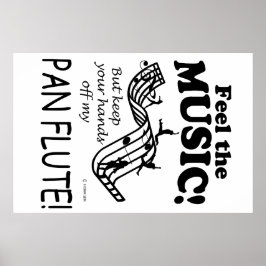 Pan Flute känner musiken Poster