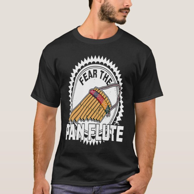 Pan Flute Musical Instrument 5 T Shirt (Framsida)