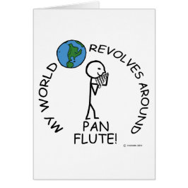Pan Flute - World Revolves runt Hälsningskort