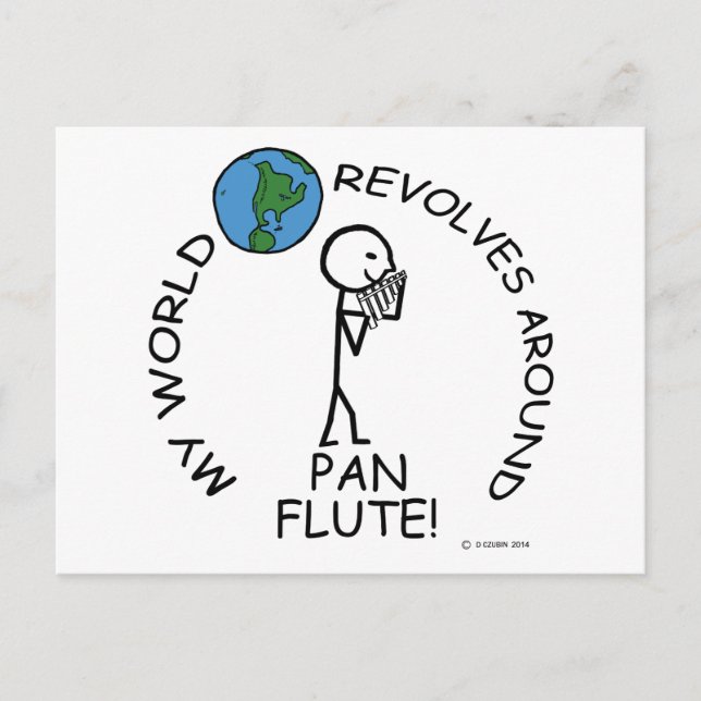 Pan Flute - World Revolves runt Vykort (Framsida)