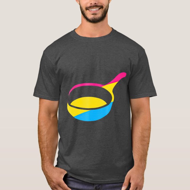 Pan Funny Pansexual T Shirt (Framsida)