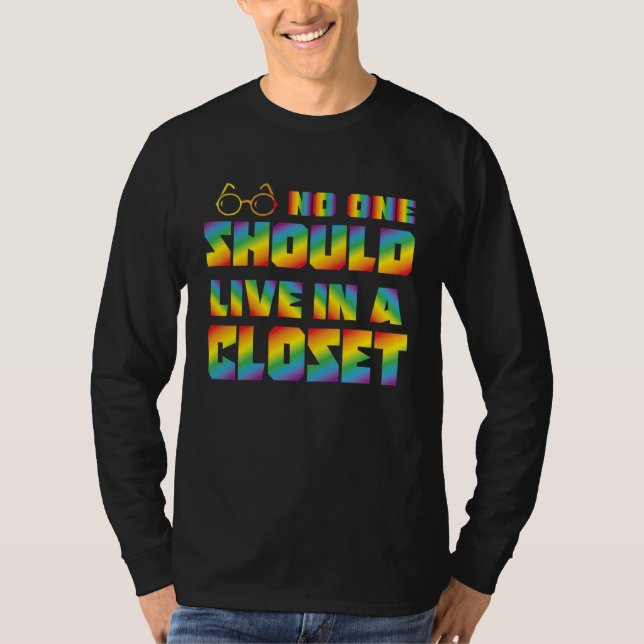 Pan Love Trans Coming Out Homo LGBTQ Supporter Que T Shirt (Framsida)