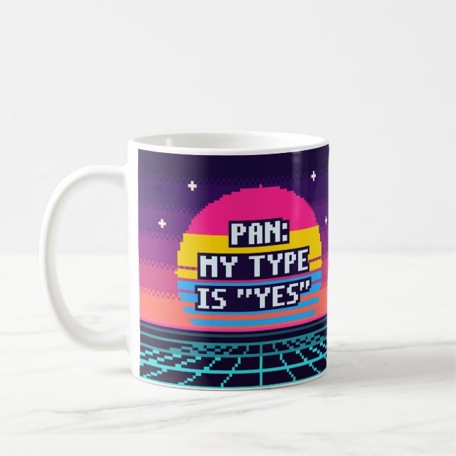 Pan: Min typ är Ja Stolt Pixel Mugg (Vänster)