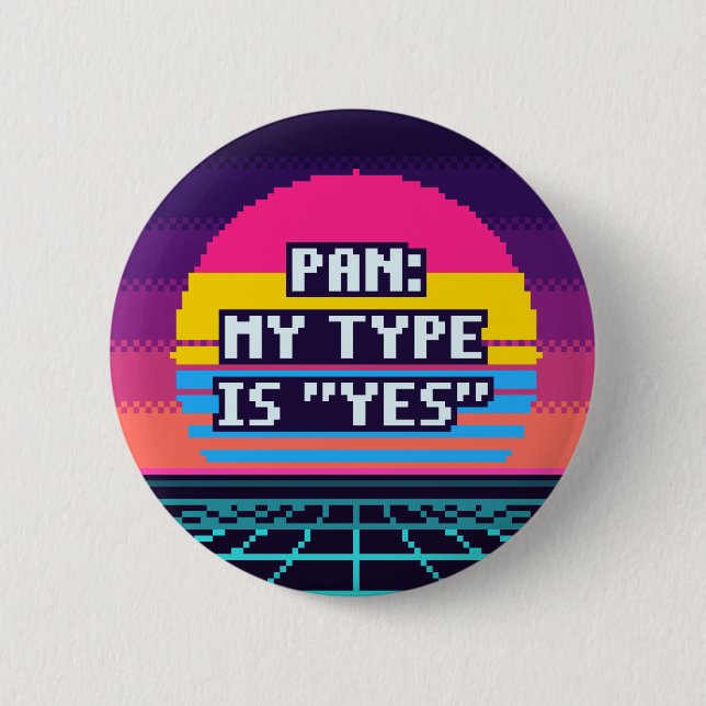 Pan: Min typ är Ja Stolthet Pixel Knapp (Framsida)