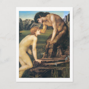 Pan och Psyche - Edward Burne-Jones Vykort