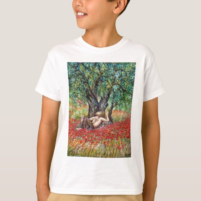 PAN, OLIVE TRÄD OCH POPY FÄLT TEE (Framsida)