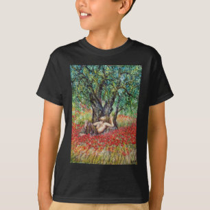 PAN, OLIVE TRÄD OCH POPY FÄLT TEE