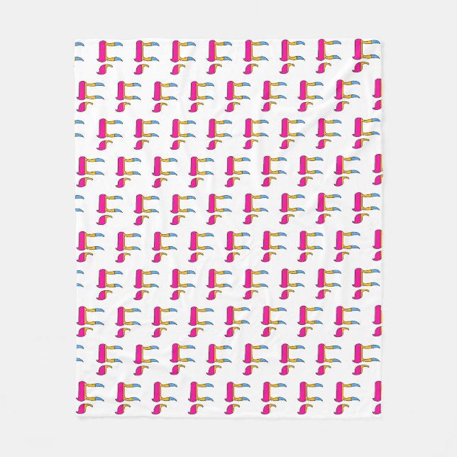 Pan Pride Flag Chai Fleecefilt (Framsidan)