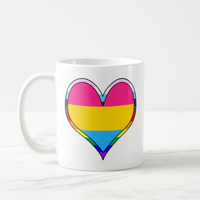 Pan Pride Heart Kaffemugg (Vänster)