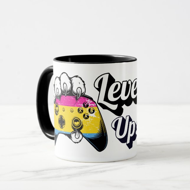 Pan Pride Level Up Tiger Paw Controller Mug 2026 Mugg (Framsida vänster)
