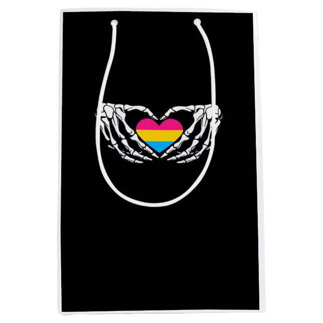 Pan Pride Skeleton Halloween Pan Goth Heart (Framsidan)