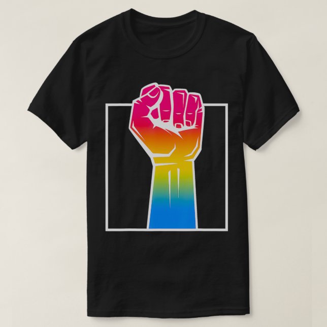 Pan Pride Solidarity Support LGBTQ Panseual  T Shirt (Design framsida)