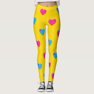 Pan Pride Stora Hjärtan Leggings